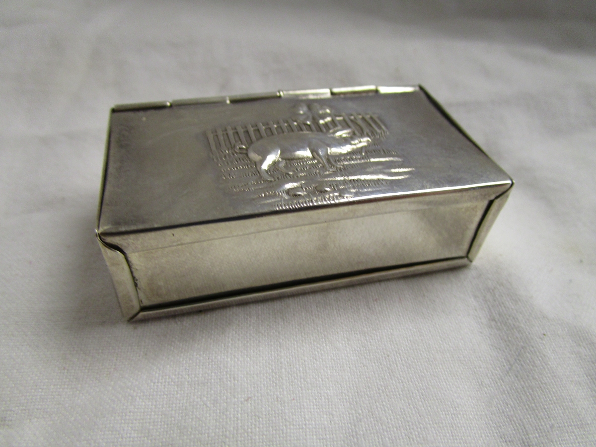 Silver pill box