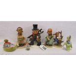 4 Goebel figurines etc