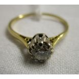 18ct solitaire diamond ring