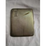 Silver cigarette case - Approx 122g