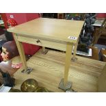 Small maple table with drawer