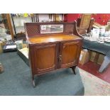 Mahogany smoker's cabinet