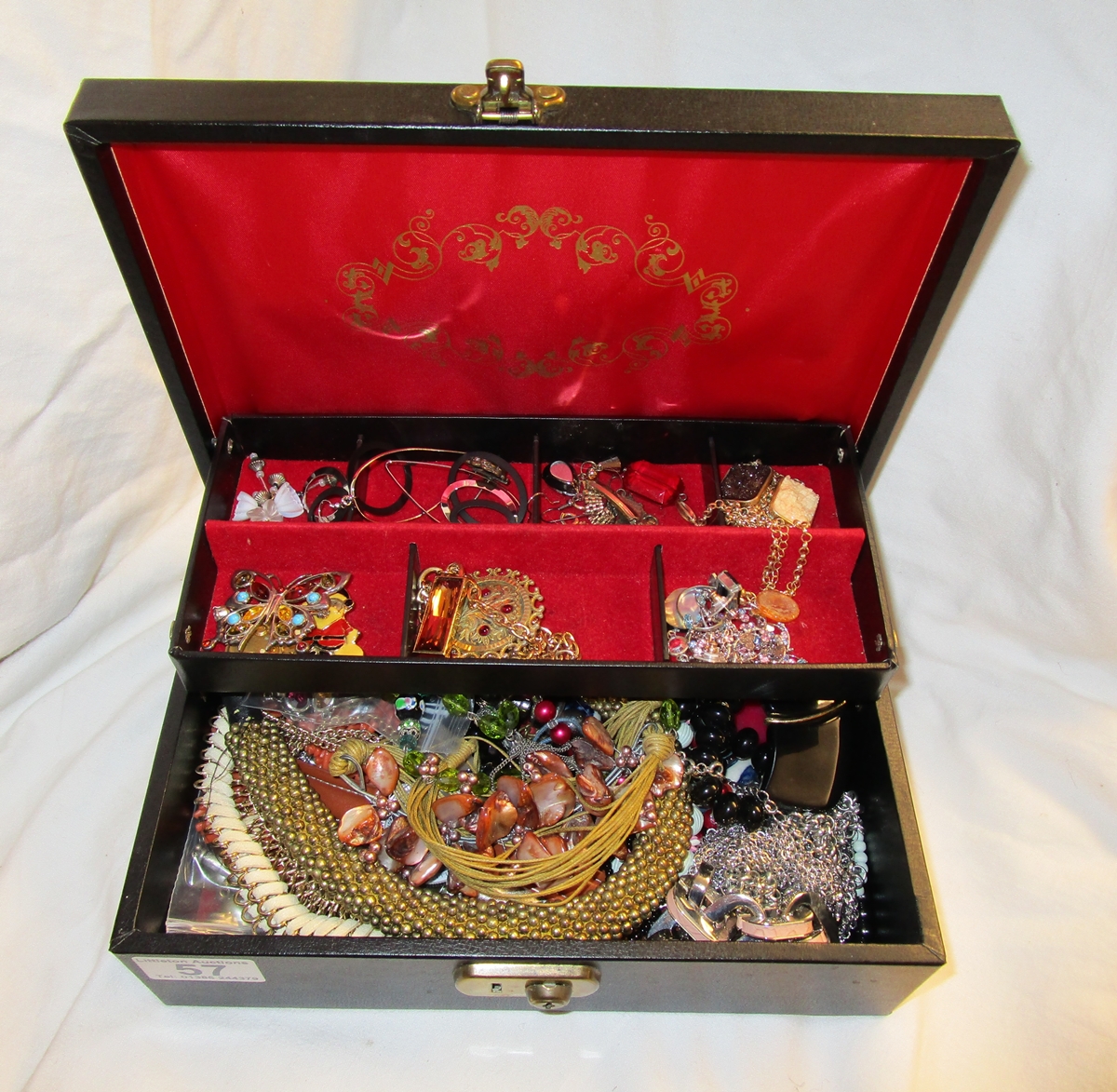 Box of costume jewellery