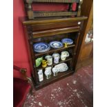 Mahogany bookcase with drawer