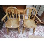 Pair of children's armchairs