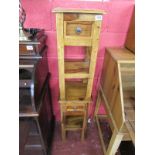 Pair of Sheesham wood bedside tables