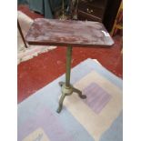 Brass based pedestal table
