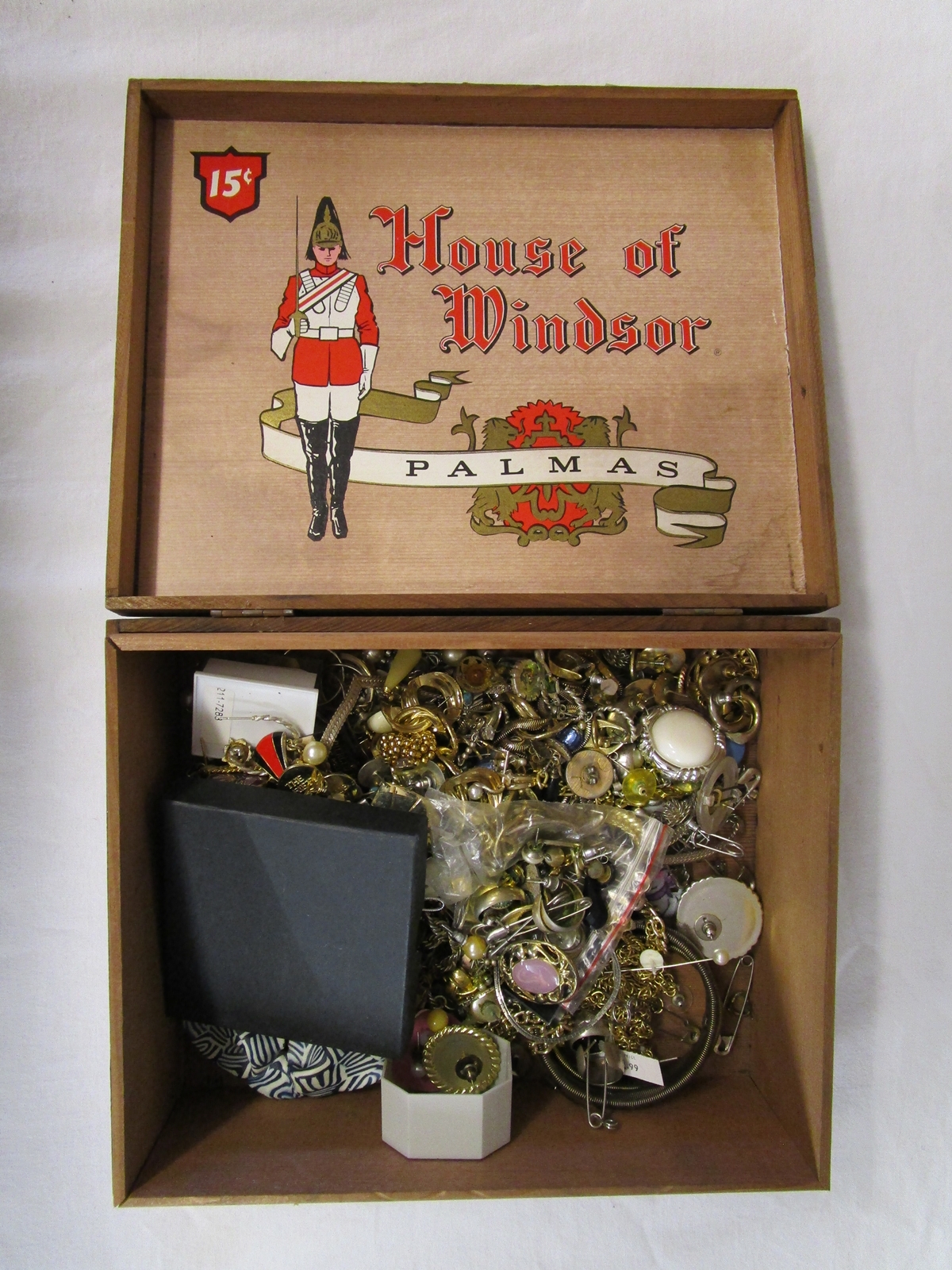 Box of costume jewellery