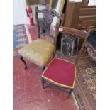 2 Edwardian chairs