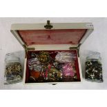 Box of costume jewellery