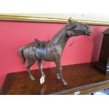 Leather horse figure