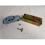 Vintage Tri-Ang car mechanical car with box