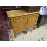 19C pine 2 door cupboard