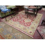 Patterned wool carpet - Approx 300cm X 245cm