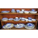 Large collection of blue & white china