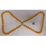 Butterscotch amber necklace