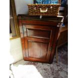 Early oak corner cupboard