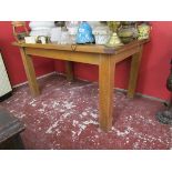 Sturdy oak dining table