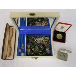 Jewellery box & contents