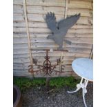 Large iron weathervane - H: approx 155cm