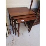 Danish style nest of 3 teak tables