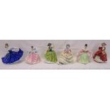 Collection of six small Royal Doulton figurines