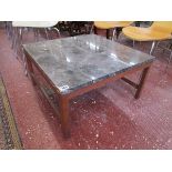 Marble top coffee table