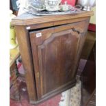 Early oak corner cupboard