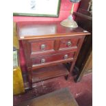 Mahogany chest of 2 over 1 drawers with lower tier