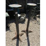 2 heavy metal stands