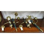 Set of 4 quality wall lamp sconces