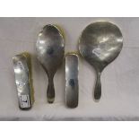 Silver 4 piece brush set