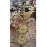 Large cherub gilt table lamp base