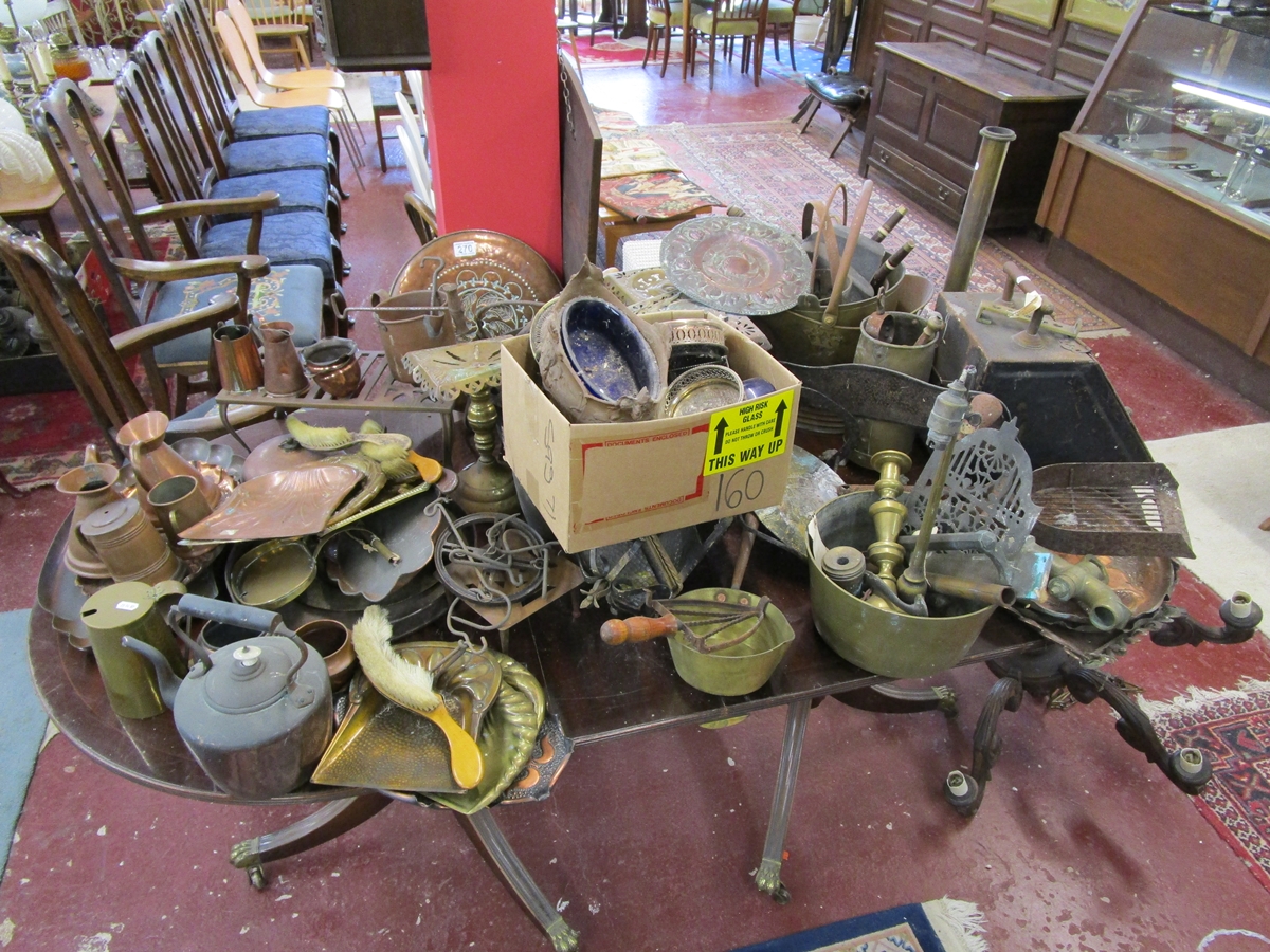 Very large collection of brass, copper etc