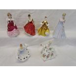 6 Royal Doulton figurines