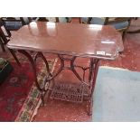 Sewing machine table