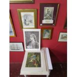 3 framed & 9 backed Victoriana prints to include 1881 large extra supplement of Princess of Wales