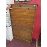 Large Tambour front office cabinet