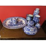 Various blue & white china