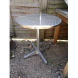 Stainless steel pub table