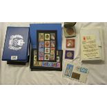 Stamps - Royal collection (including coins & ingot) - Includes Prince Phillip, Princess Anne & the