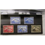 Stamps - German air-zeppelin Mint & Used including polar flight 1931 over print