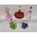 5 Royal Doulton figurines