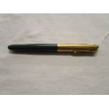 Parker pen with rolled gold top