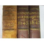 1st 3 bound volumes of Illustrated London news - Includes many supplements, see detailed