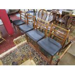 Set of 4 Schreiber bar back chairs