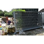 18 security fencing panels with feet - 3 A/F