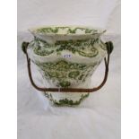 Decorative chamber pot/bucket with lid & handle - Marked R.340892