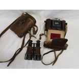 WWI binoculars & camera