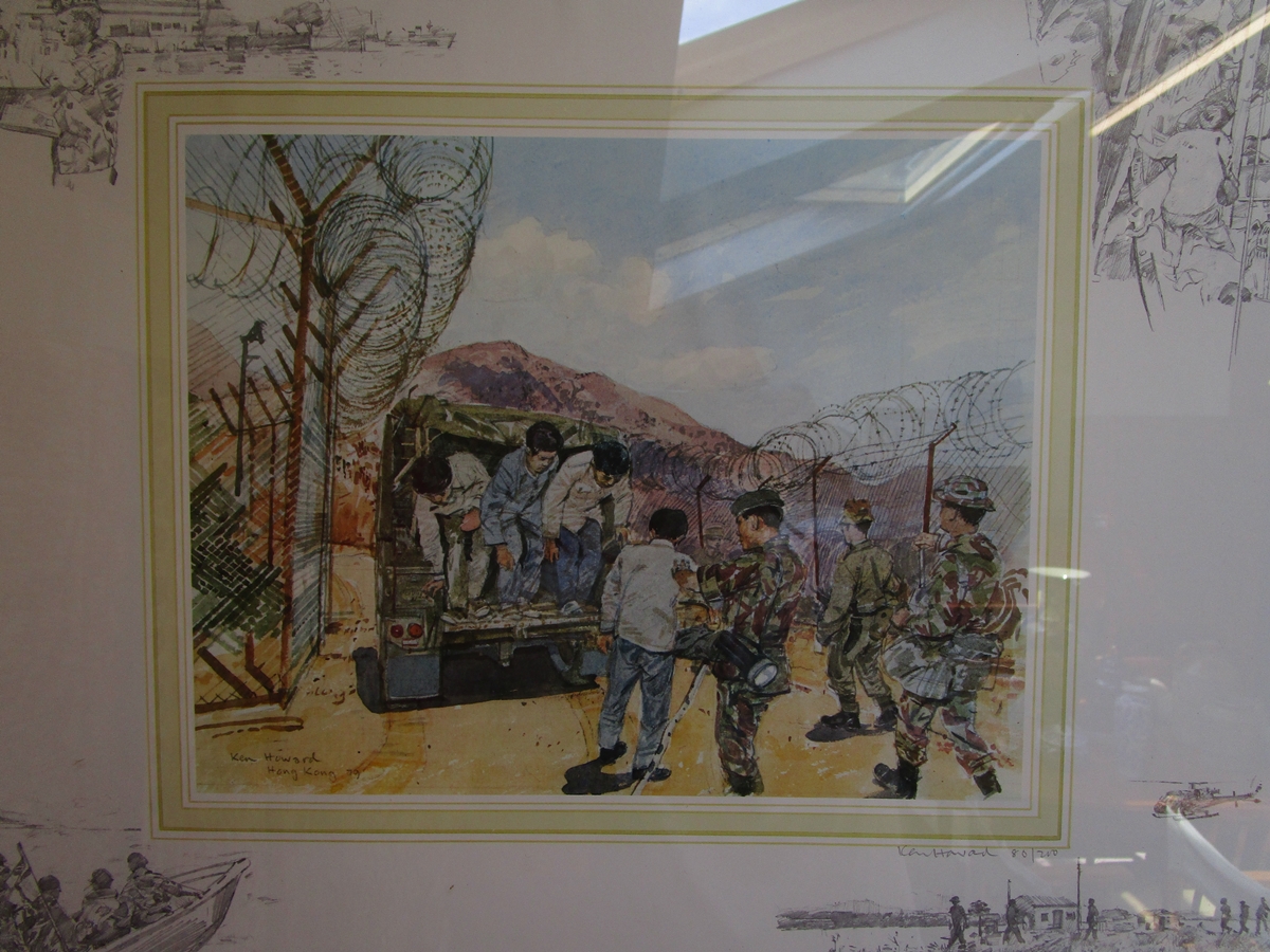 2 L/E and signed Gurkha prints by Ken Howard - 80/200 & 99/100 - Image 2 of 3